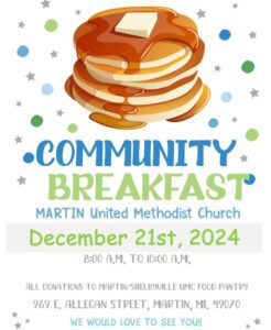 Martin Methodist plans community breakfast @ Martin United Methodist Church