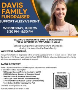 Fund-raisers to help ovarian cancer victim @ Various locations